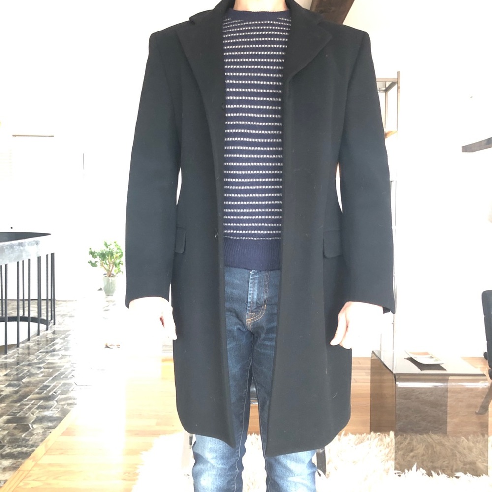 Fendi Men’s Wool and Cashmere Overcoat Size Small